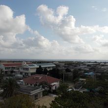 島の集落全景です。