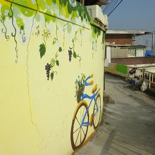 絵が描かれていることでより明るい雰囲気。