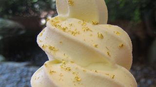 ソフトクリームに金粉が・・・・・さすが加賀１００万石じゃ