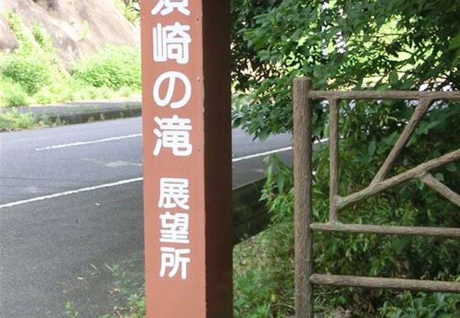 展望所から見える滝