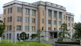 美しい正庁のある、前県庁舎の部分移築建物