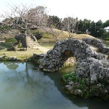 池がきれいです。