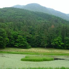 菖蒲池のところから三瓶山
