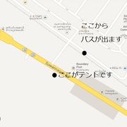 バスでシェムリアップからバンコク　キャピトルツアー