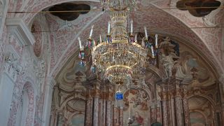 奇麗なバロック様式の教会です