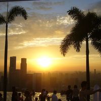 インフィニティプールからの夕景