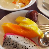 朝食のバイキングは種類豊富。