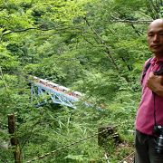 トロッコに乗ってしか行けない秘湯☆