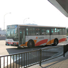 エアロプラザのバス発着所