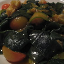 ロブスターのパッパルデッレ。（幅広パスタ）