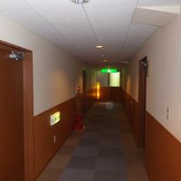 客室へ行く廊下