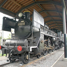 ＳＬ会館の横に保存されているＳＬ