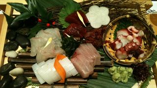 お刺身がおいしい。