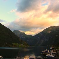 部屋から眺めるフィヨルド