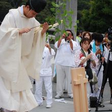 宮司によるお祓い