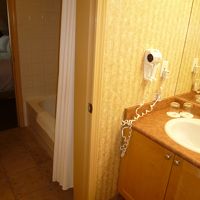 ベットルームと洗面所どちらからも行けるバスルーム