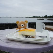 ケーキも美味。