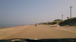 砂浜をドライブ！