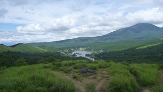 白樺湖を見渡せるビューポイント