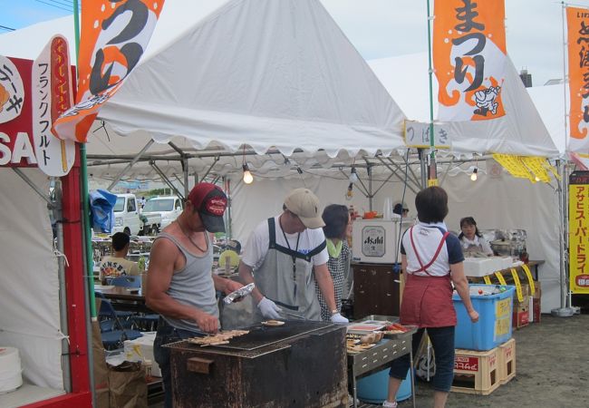 海産物の焼き物がいっぱい