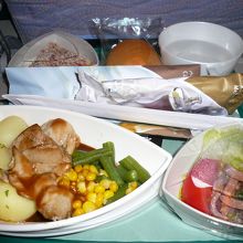 機内食です