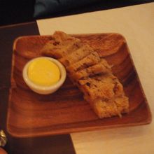 自家製のこのパンもおいしい