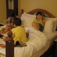 トリプルルームで、寝室が二部屋ありました