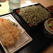 海老は美味しい、蕎麦はイマイチ。