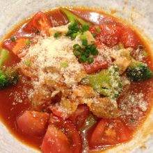 トマトの冷製麺 沢山のトマトで美味しかった