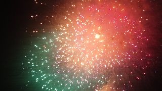 犀川の河原から花火が打上られます