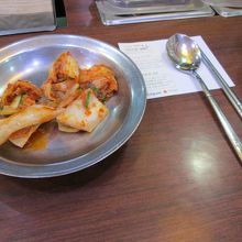 美味しいキムチです。