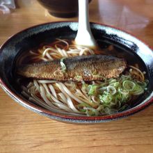 追分会館近くのレストランのにしんそば