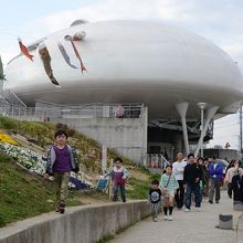 GWには家族連れで賑わっていた石ノ森萬画館の外観