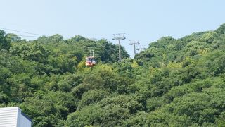 眉山は、このロープーウェイで登るのが無難です