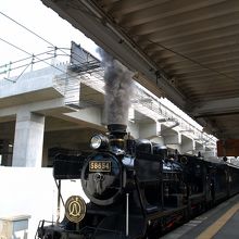 発車なので煙の出がスゴイっ