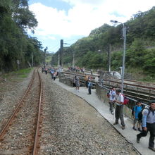 三貂嶺駅から平溪線に分岐