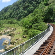 こんな所を通って