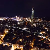 ラウンジからの夜景