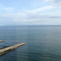 部屋の窓からは津軽海峡、下北半島が一望！