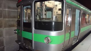 やはり空港から札幌駅へは、これが早くて便利です。