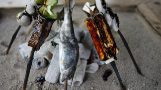 古民家で高森の田楽