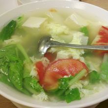 いつも注文してしまう優しい味のスープ！