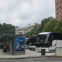 目の前はバスロータリー