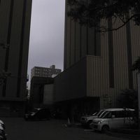 駐車場と機械式駐車場タワー