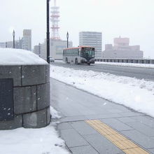 2011.1　雪の萬代橋
