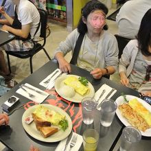 オムレツ３種と付け合わせ３種