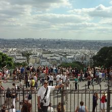 寺院出口からはパリ一望