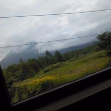 窓からの羊蹄山