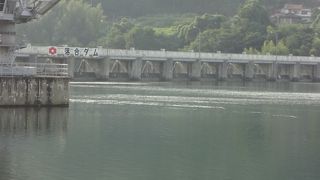 木製のつり橋がありました