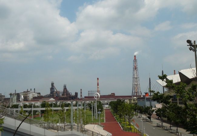 建物群に圧倒されます